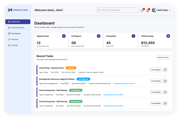 Designs by Meer Task Management Dashboard Project